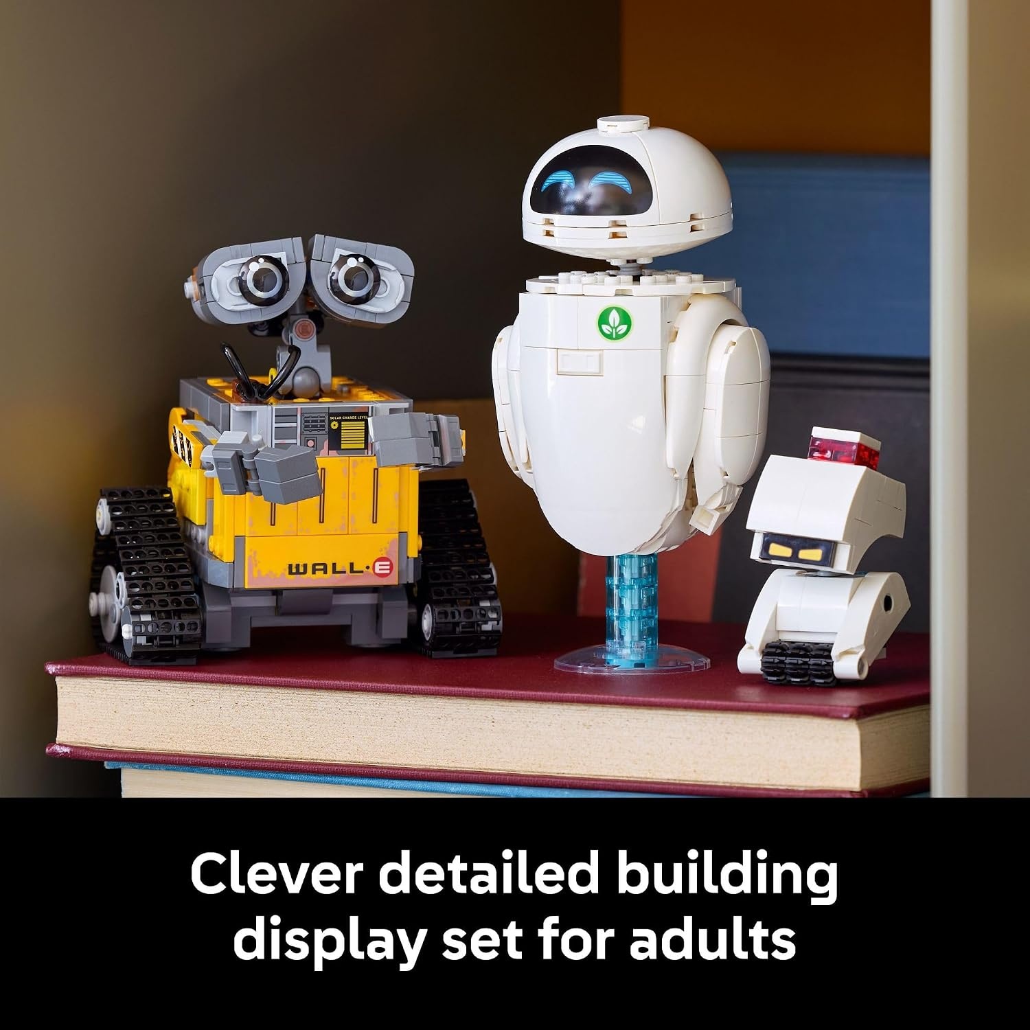 image:imageLEGO Disney amp Pixar WallE amp EVE Building Set for Adults Ages 18 Home Office Book Shelf or Room Decor for Disney Fans Gift Ideas for Men amp Women 43279