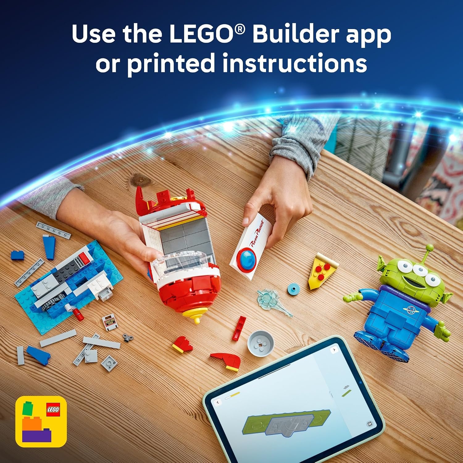image:imageLEGO Disney and Pixar Toy Story Alien with Pizza Planet Rocket Ride Building Toy for Girls amp Boys Ages 9 Disney Gift Idea Kids Bedroom Decor 43307