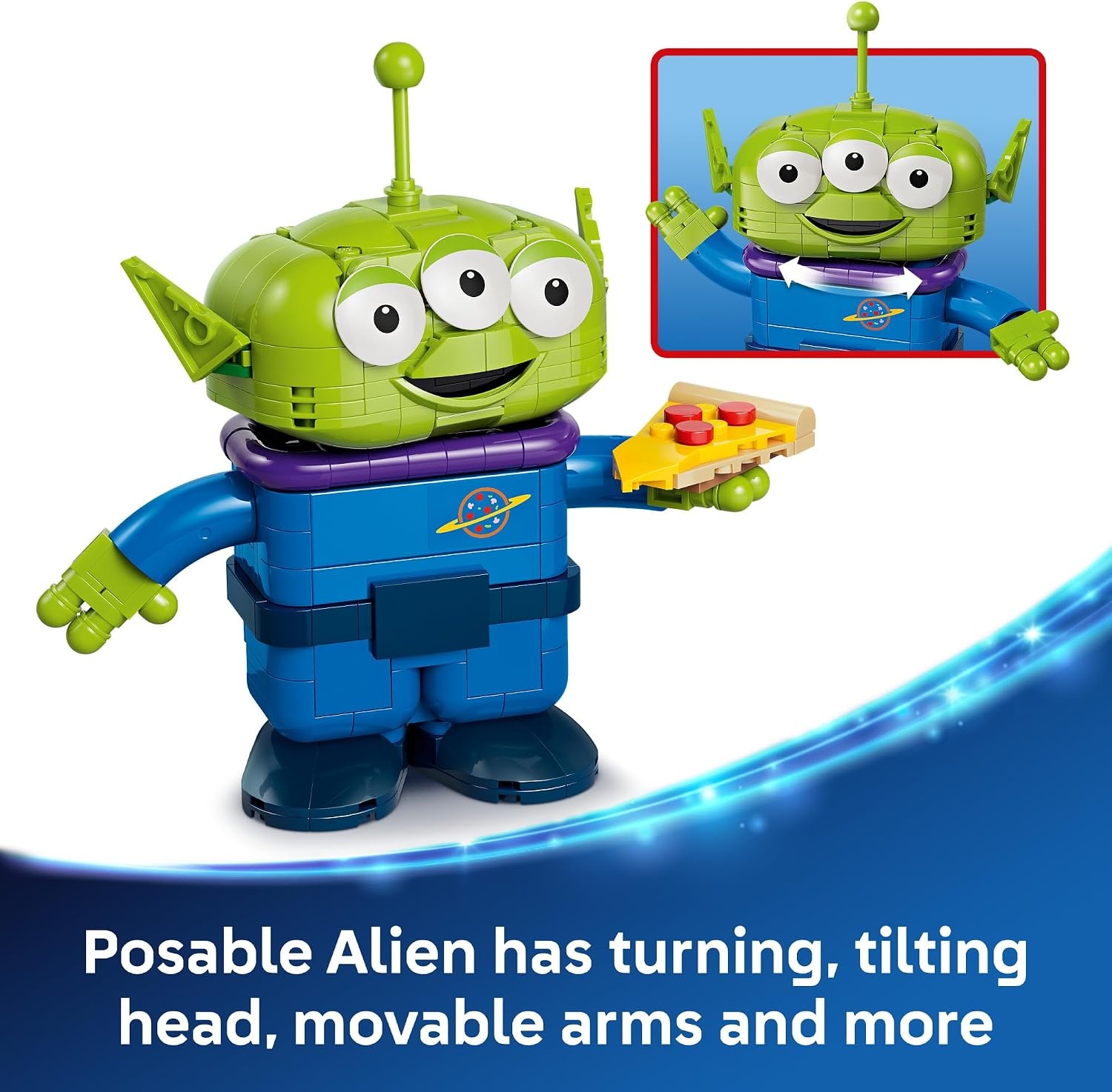 image:imageLEGO Disney and Pixar Toy Story Alien with Pizza Planet Rocket Ride Building Toy for Girls amp Boys Ages 9 Disney Gift Idea Kids Bedroom Decor 43307