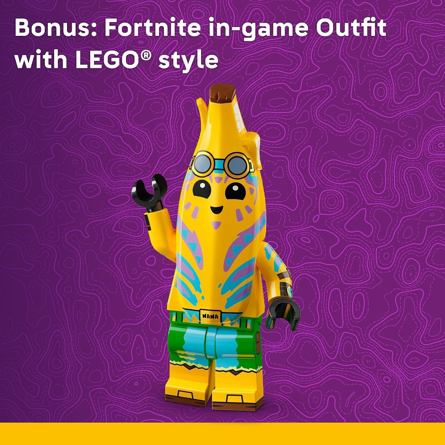 image:imageLEGO Fortnite Klombo Kids Toy Fortnite Action Figure with Peely and Oro Minifigures Pretend Play and Building Toy for Girls and Boys 10 Gift Idea for Birthdays and Gaming Fans 77077