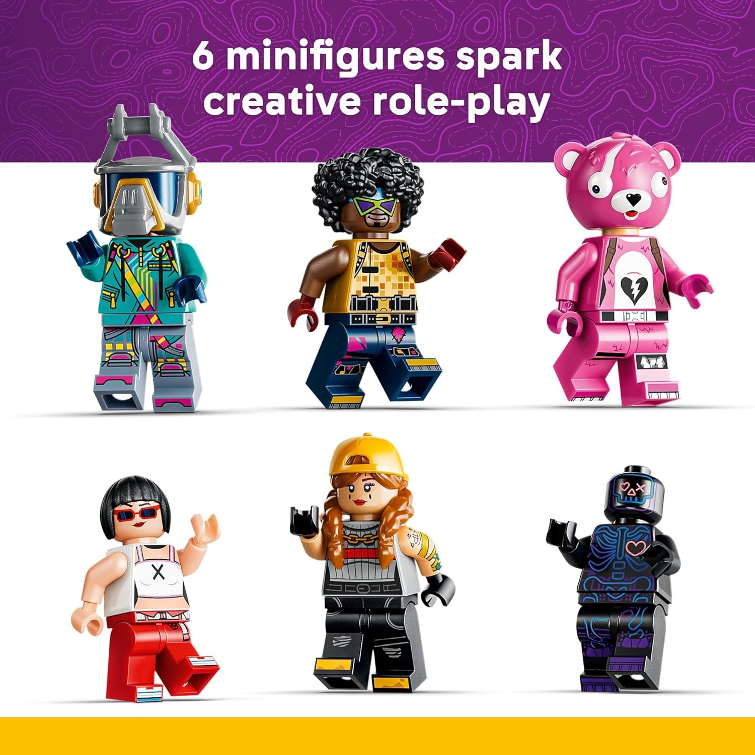 image:imageLEGO Fortnite Rave Cave Building Toy for Boys amp Girls Ages 12 Fortnite Toy for Kids Includes 6 Minifigures Roller Coaster Set Gift for Birthdays 77082