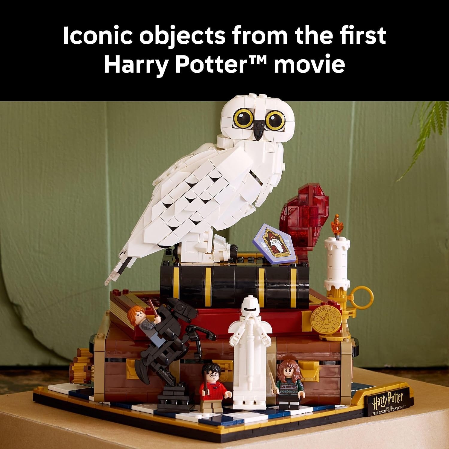 image:imageLEGO Harry Potter Sorcerers Stone Collectors Edition Building Set for Adults DIY Craft Kit for Women amp Men Ages 18 Buildable Hedwig amp 3 Minifigures Gift Idea for Birthdays 76466