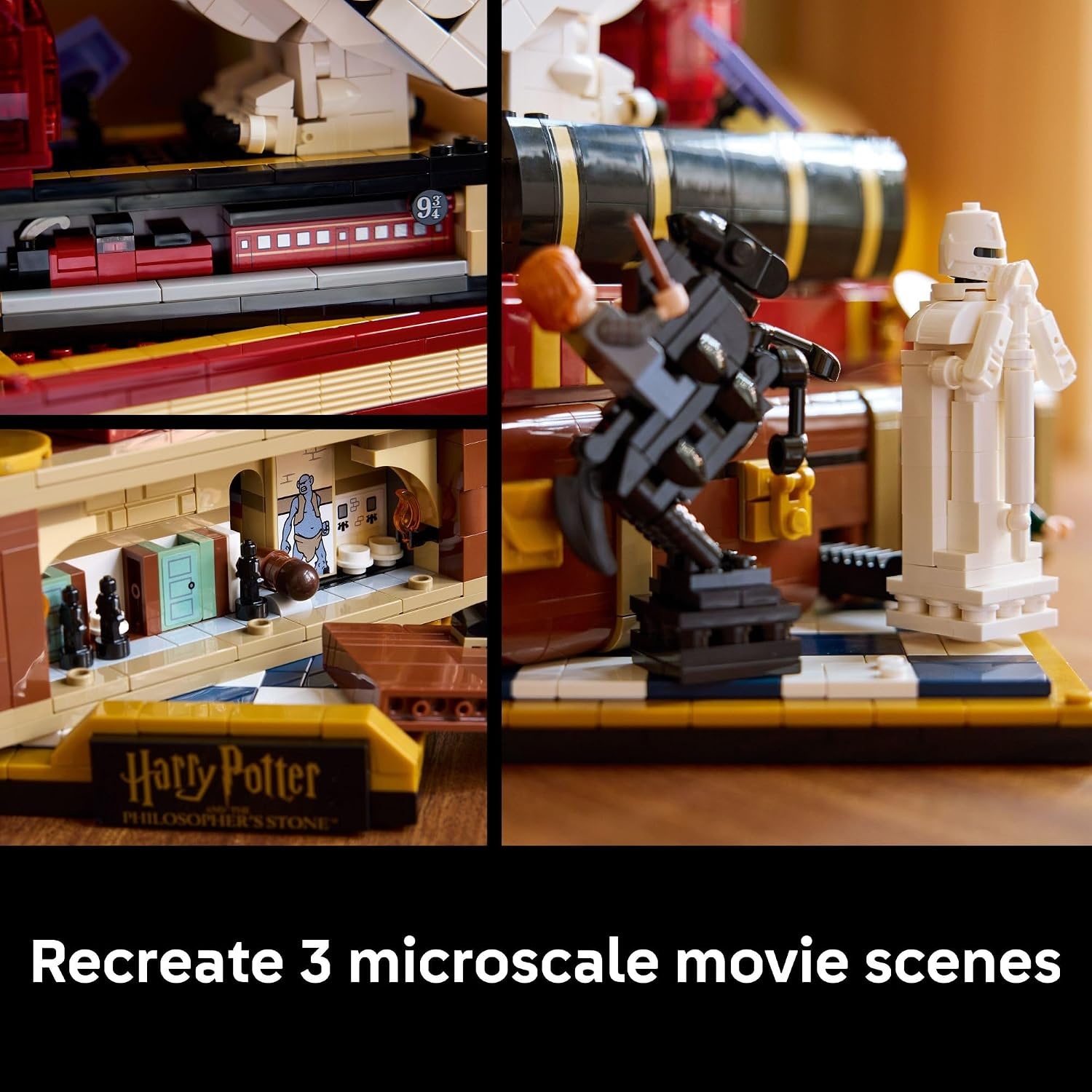image:imageLEGO Harry Potter Sorcerers Stone Collectors Edition Building Set for Adults DIY Craft Kit for Women amp Men Ages 18 Buildable Hedwig amp 3 Minifigures Gift Idea for Birthdays 76466
