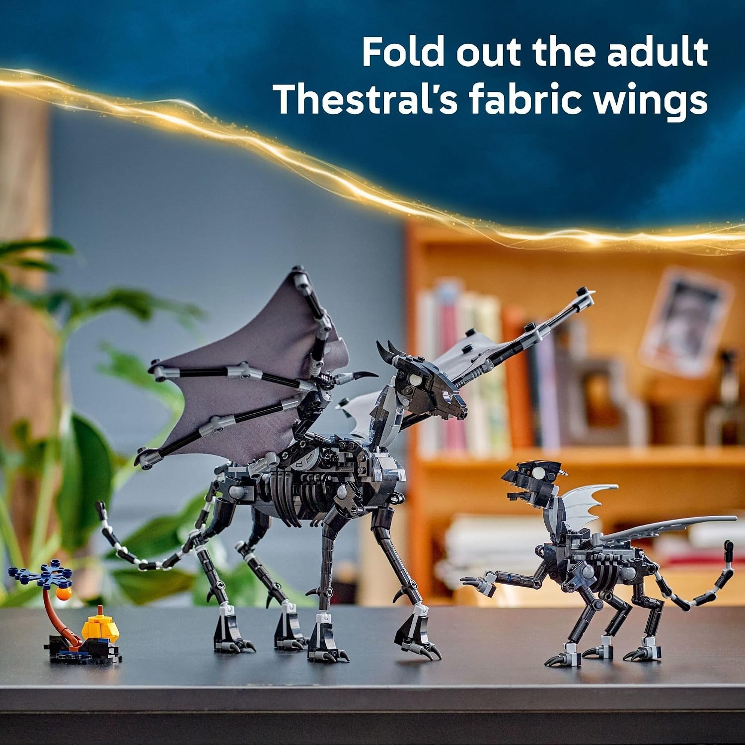 image:imageLEGO Harry Potter Thestral Family Building Toy Pretend Play for Kids Boys and Girls Ages 10 Collectible Harry Potter Poseable Action Figures Gift Idea for Birthdays 76458