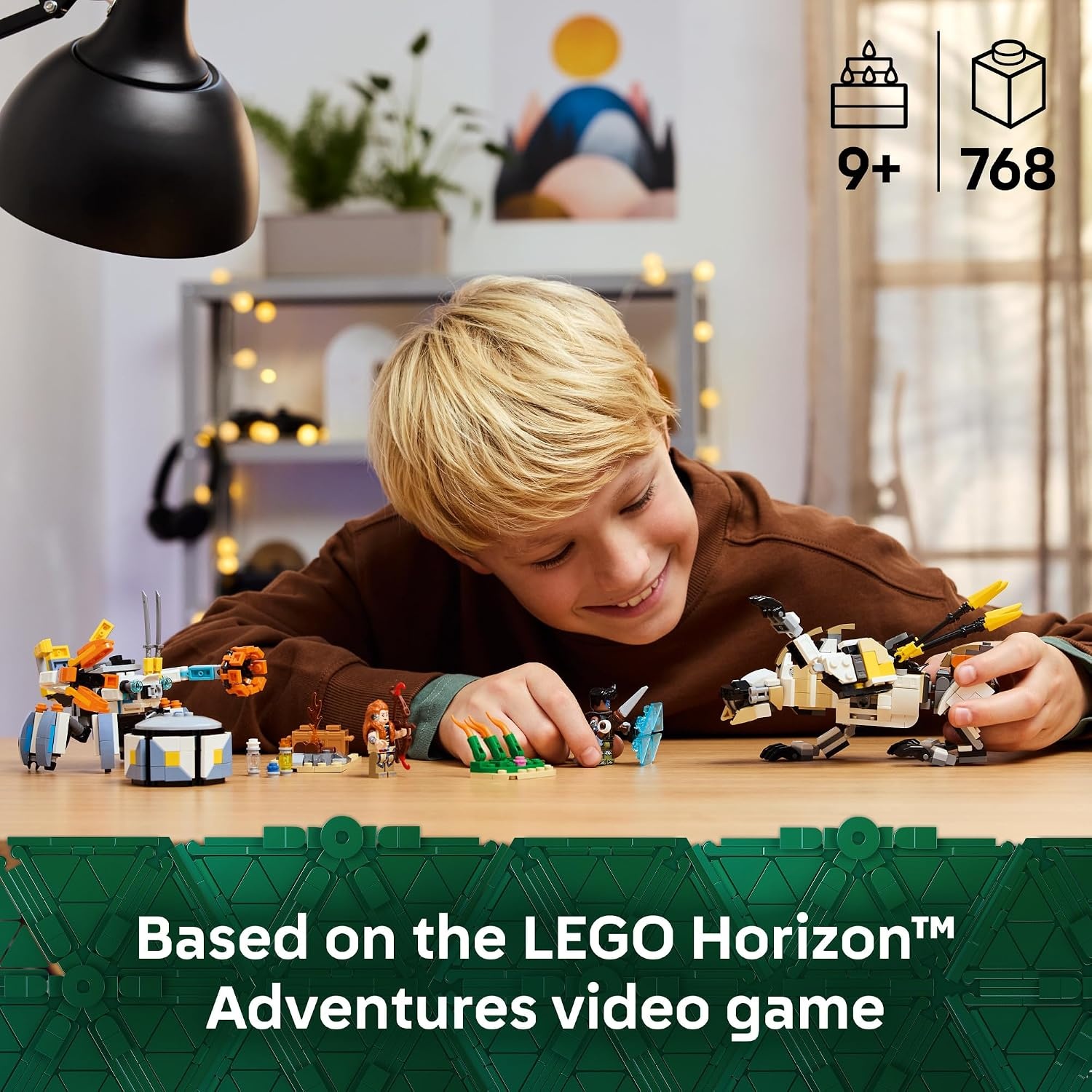 image:imageLEGO Horizon Adventures Aloy amp Varl vs ShellWalker amp Sawtooth Kids Toy Building Toy for Boys amp Girls Ages 9 Gaming Gift Idea for Horizon Fans 77037