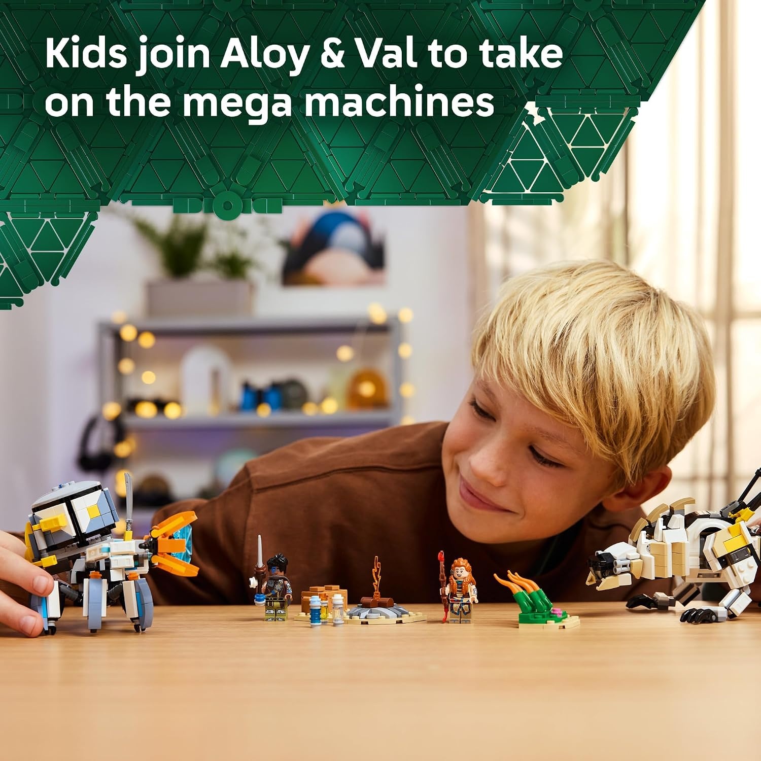 image:imageLEGO Horizon Adventures Aloy amp Varl vs ShellWalker amp Sawtooth Kids Toy Building Toy for Boys amp Girls Ages 9 Gaming Gift Idea for Horizon Fans 77037
