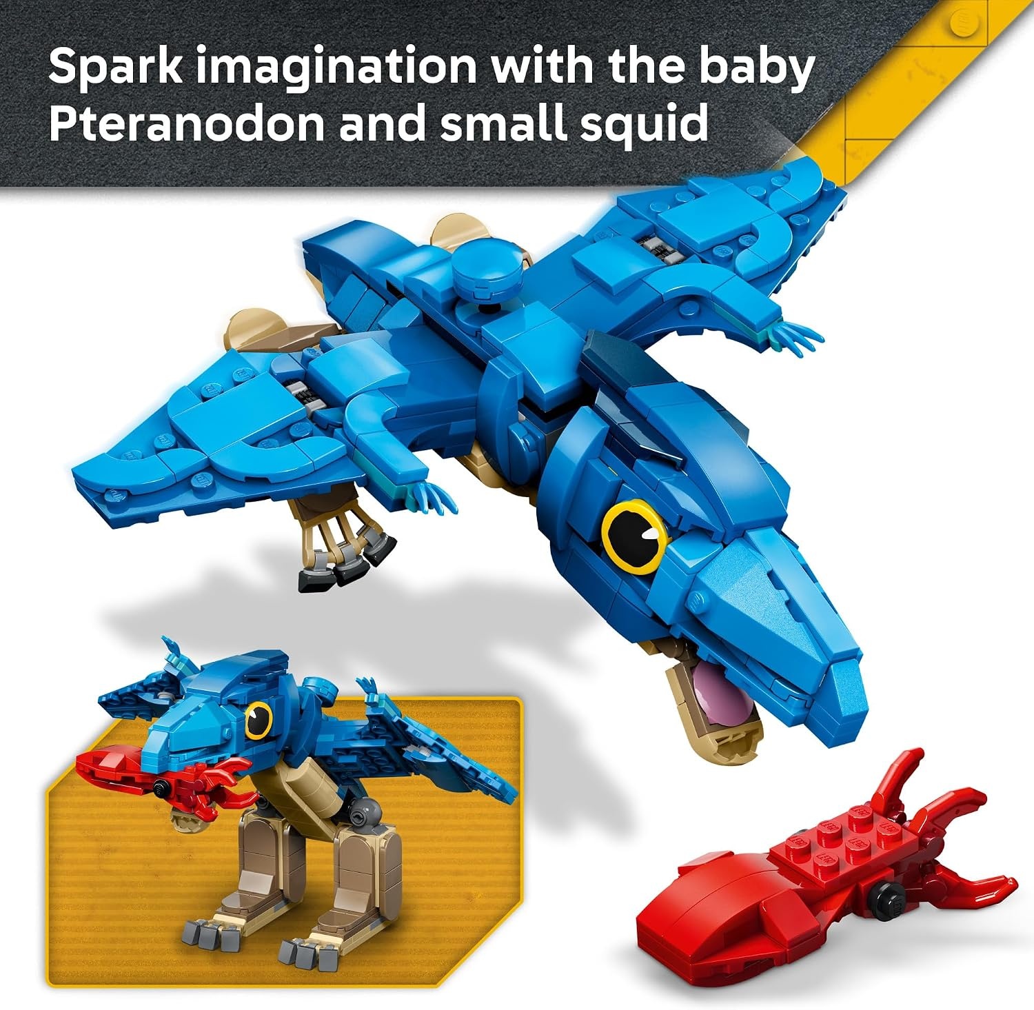 image:imageLEGO Jurassic World Baby Dinosaur Pteranodon 77977 Building Toy for Boys amp Girls Ages 7 Dinosaur Toy for Kids Pretend Play Easy Build 373 pieces Gift for Birthdays