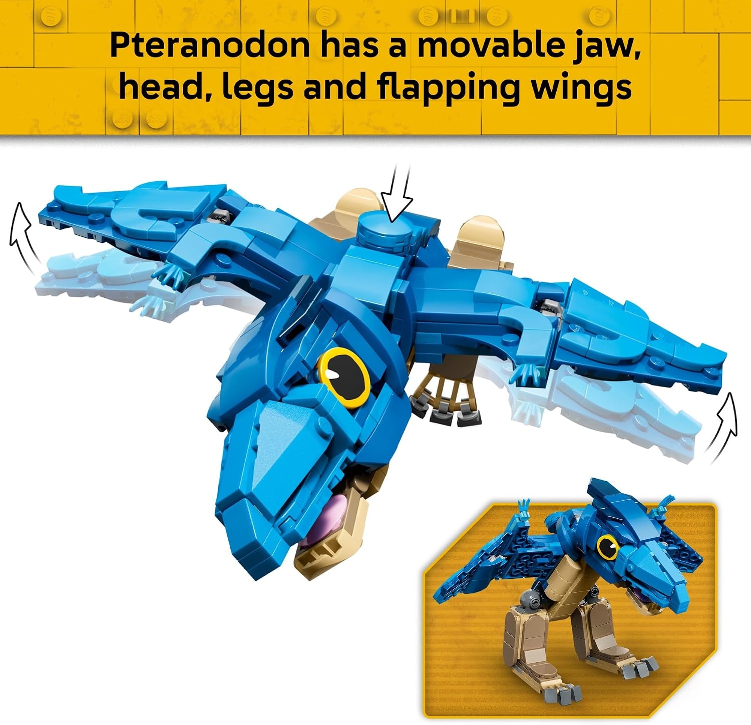 image:imageLEGO Jurassic World Baby Dinosaur Pteranodon 77977 Building Toy for Boys amp Girls Ages 7 Dinosaur Toy for Kids Pretend Play Easy Build 373 pieces Gift for Birthdays