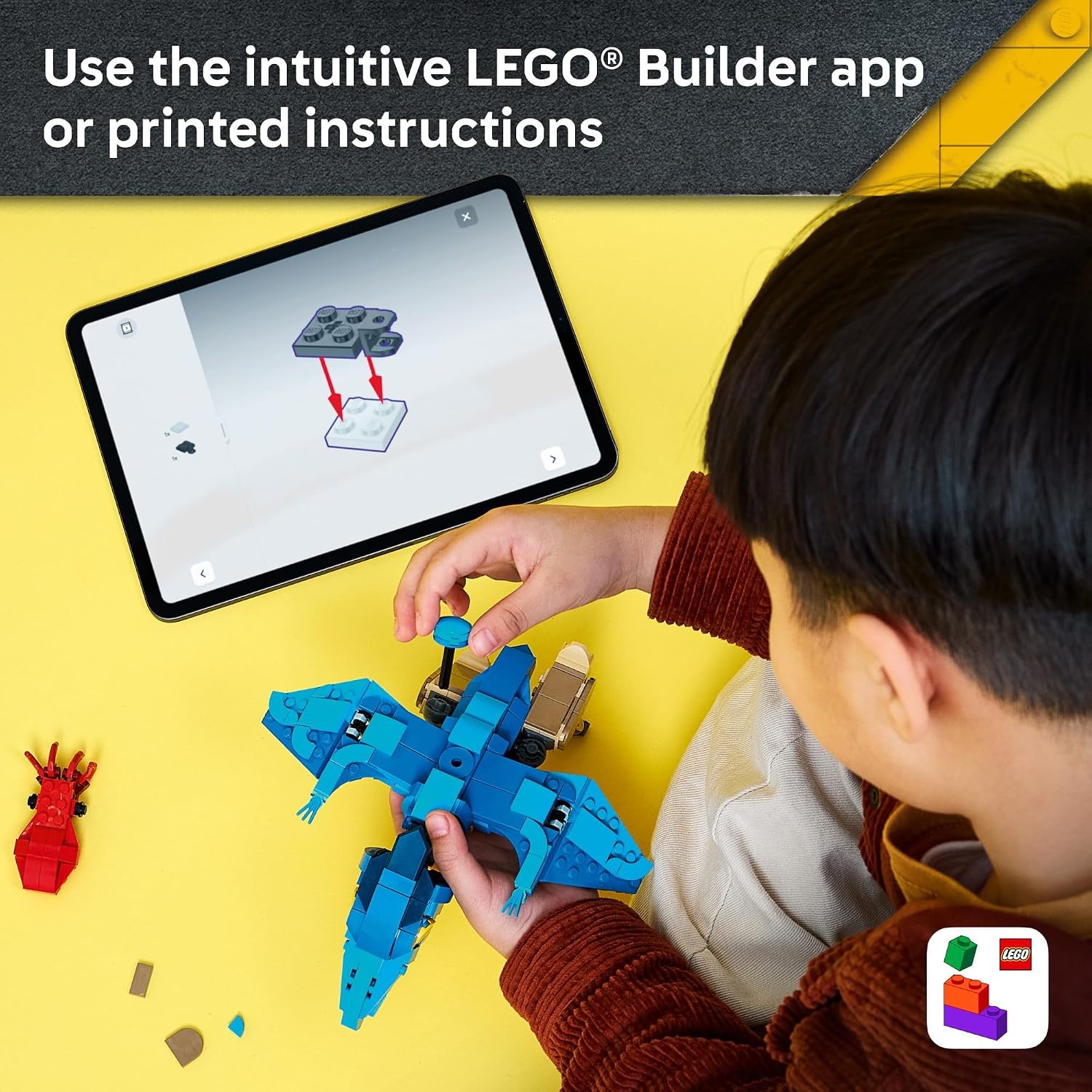 image:imageLEGO Jurassic World Baby Dinosaur Pteranodon 77977 Building Toy for Boys amp Girls Ages 7 Dinosaur Toy for Kids Pretend Play Easy Build 373 pieces Gift for Birthdays