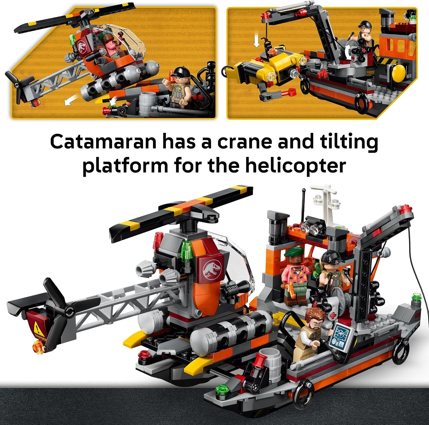 image:imageLEGO Jurassic World Mosasaurus Dinosaur Boat Attack 77983 Building Toy for Boys amp Girls Ages 7 Dinosaur Toy Playset for Kids Pretend Play 703 pieces Gift for Birthdays