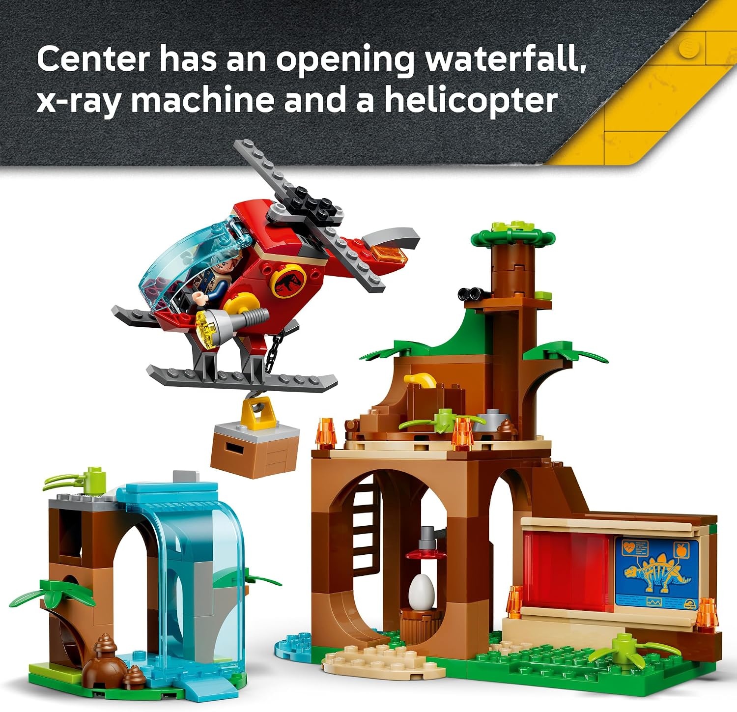 image:imageLEGO Jurassic World Velociraptor Stegosaurus amp Pteranodon Rescue 77981 Building Toy for Boys amp Girls Ages 4 Dinosaur Toy Playset for Preschooler Pretend Play 171 pieces Gift for Birthdays