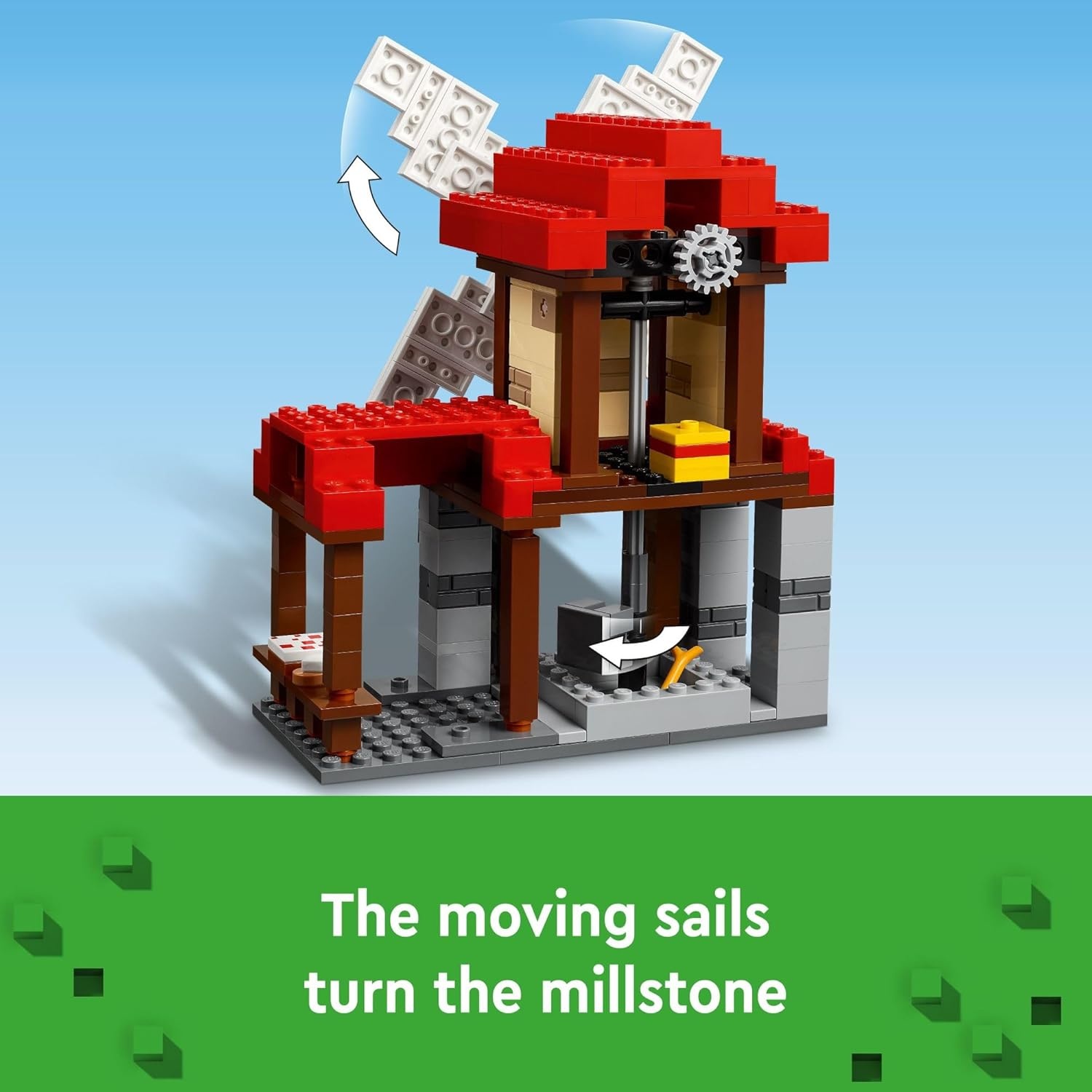 image:imageLEGO Minecraft The Windmill Farm Building Toys Minecraft Toys for Kids Boys amp Girls Ages 8 3 Minifigures Included Birthday Gift for Fans of Videogame 21262