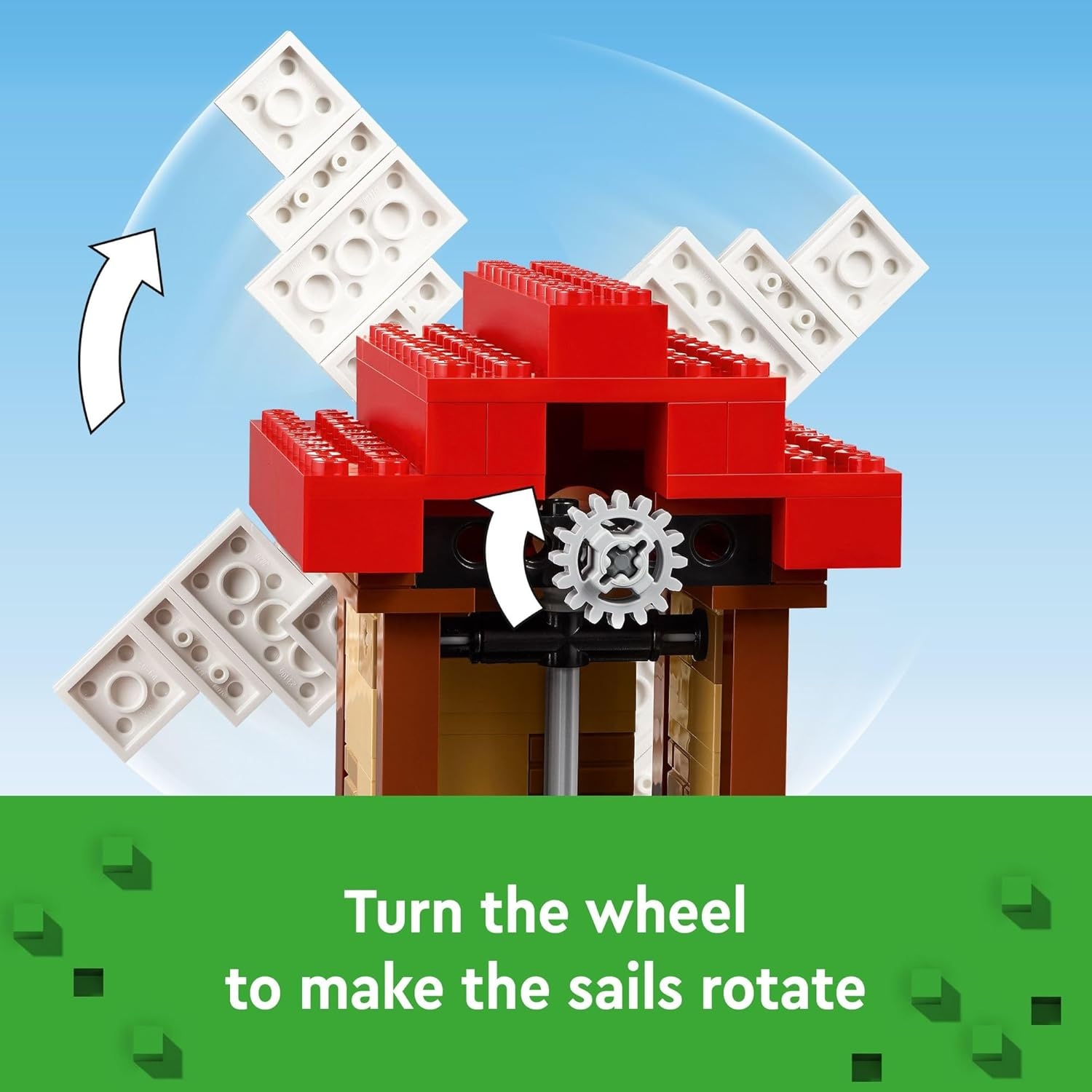 image:imageLEGO Minecraft The Windmill Farm Building Toys Minecraft Toys for Kids Boys amp Girls Ages 8 3 Minifigures Included Birthday Gift for Fans of Videogame 21262