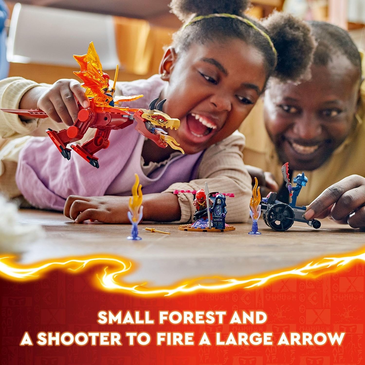 image:imageLEGO NINJAGO Kais Source Dragon Battle Adventure Playset with Buildable Model and 4 Posable Ninja Action Figures Toddler Ninja Toy Ninja Gift Idea for Kids Boys and Girls Ages 4 and Up 71815