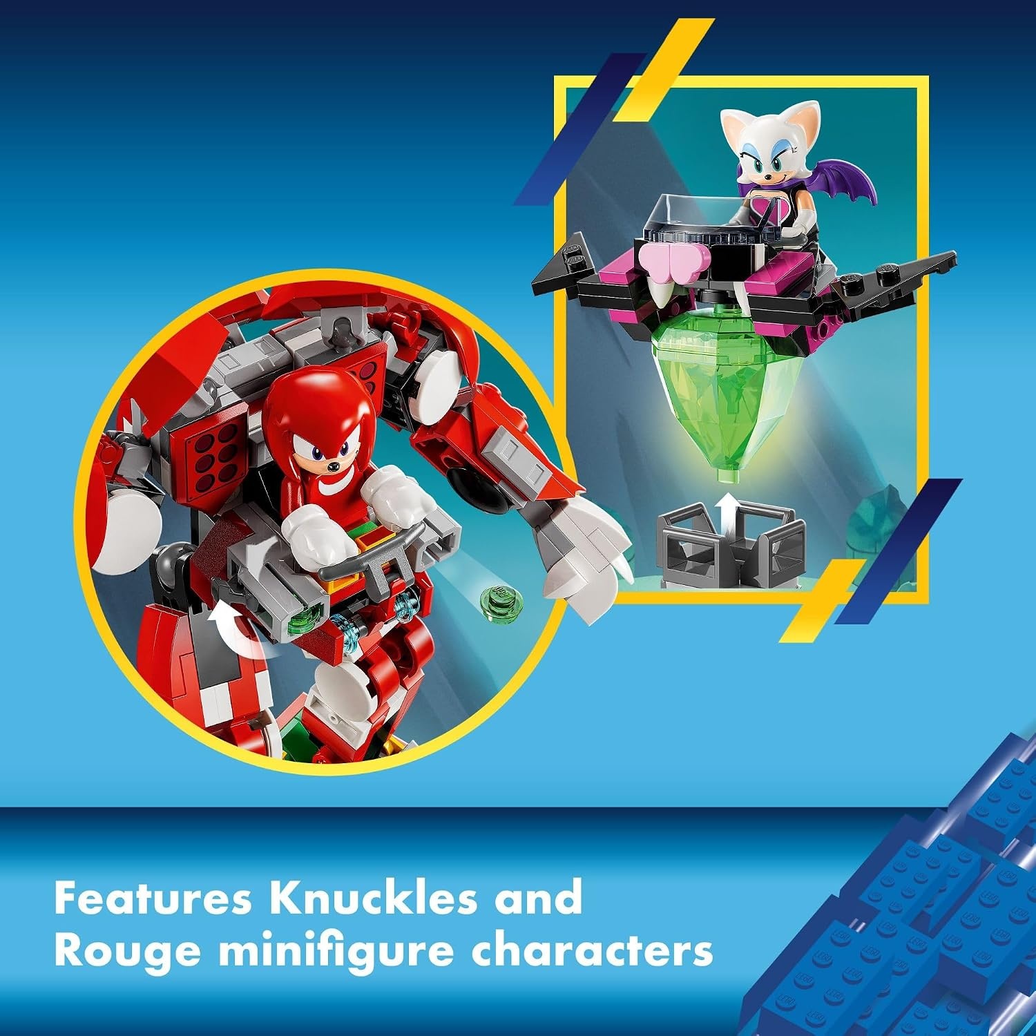 image:imageLEGO Sonic The Hedgehog Knuckles Guardian Mech Building Toy Set Sonic Toy for Kids Video Game Inspired Knuckles Action Figure with Master Emerald Gaming Gift for 8 Year Old Boys and Girls 76996
