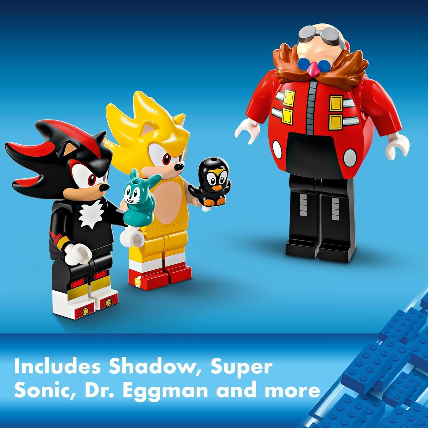image:imageLEGO Sonic The Hedgehog Super Sonic vs Egg Drillster Gaming Toy with Shadow and Dr Eggman Toy Building Set for Boys and Girls Ages 8 and Up 76999