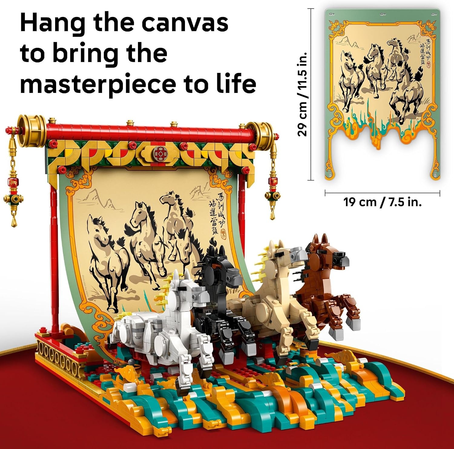 image:imageLEGO Spring Festival Galloping Horse Canvas Kids Building Toy Year of the Horse Toy for Girls amp Boys Ages 10 Buildable Chinese New Year Decoration Gift Idea for Birthdays amp Families 80119