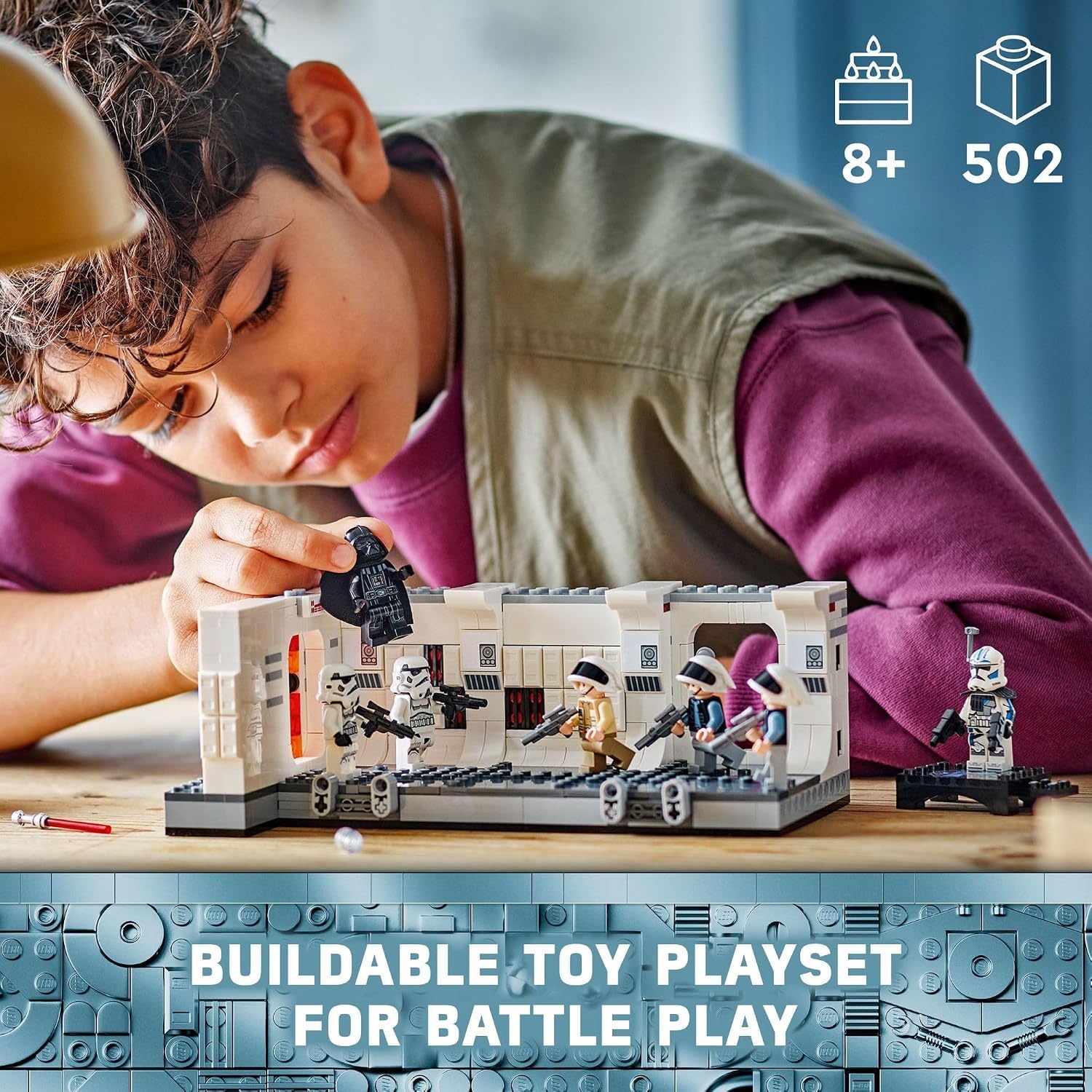 image:imageLEGO Star Wars A New Hope Boarding The Tantive IV Fantasy Toy Collectible Star Wars Toy with Exclusive 25th Anniversary Minifigure Clone Trooper Fives Gift Idea for Kids Ages 8 and Up 75387