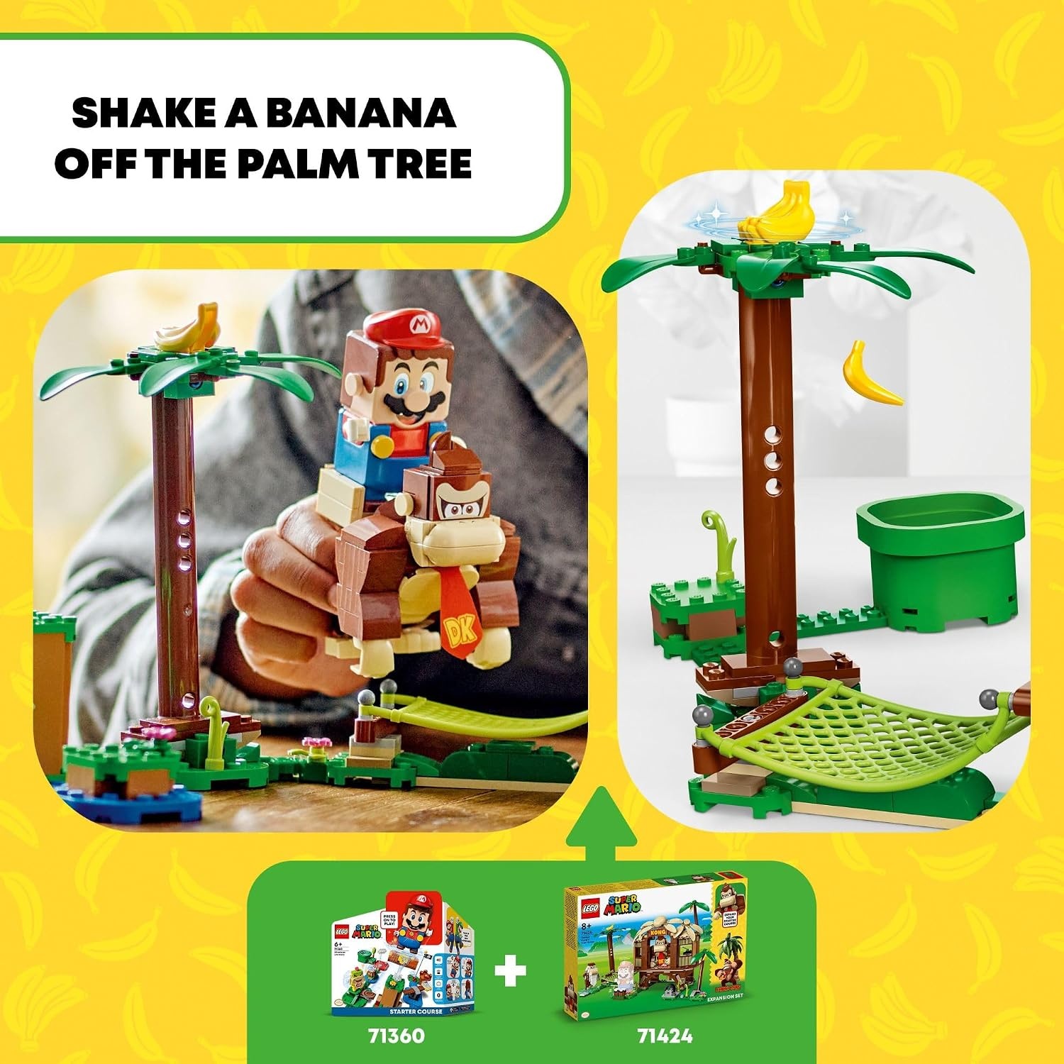 image:imageLEGO Super Mario Donkey Kongs Tree House Expansion Set Building Toys for Boys amp Girls Ages 8 Years Pretend Play Toy Figures amp Playsets Gifts for Kids 71424