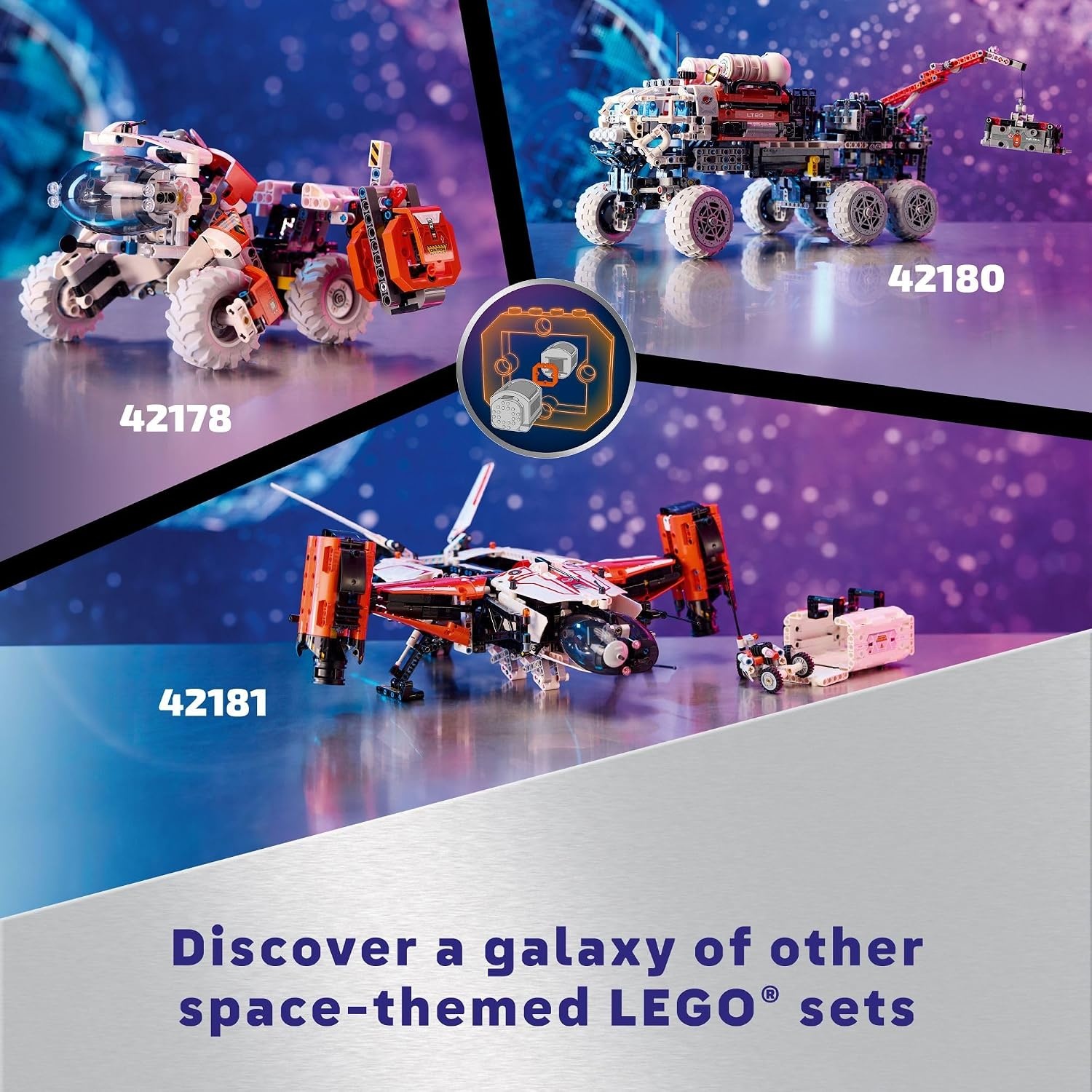 image:imageLEGO Technic Mars Crew Exploration Rover Building Toy Build amp Display for Room Decor Gift for Christmas Set for Boys amp Girls Ages 11 Years 42180