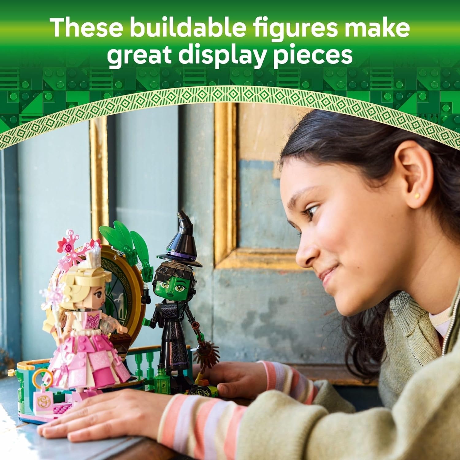 image:imageLEGO Wicked Elphaba amp Glinda Figures Building Toys Wicked Toys for Kids Girls amp Boys Age 10 Buildable Wicked Dolls Birthday Gift Idea 75682