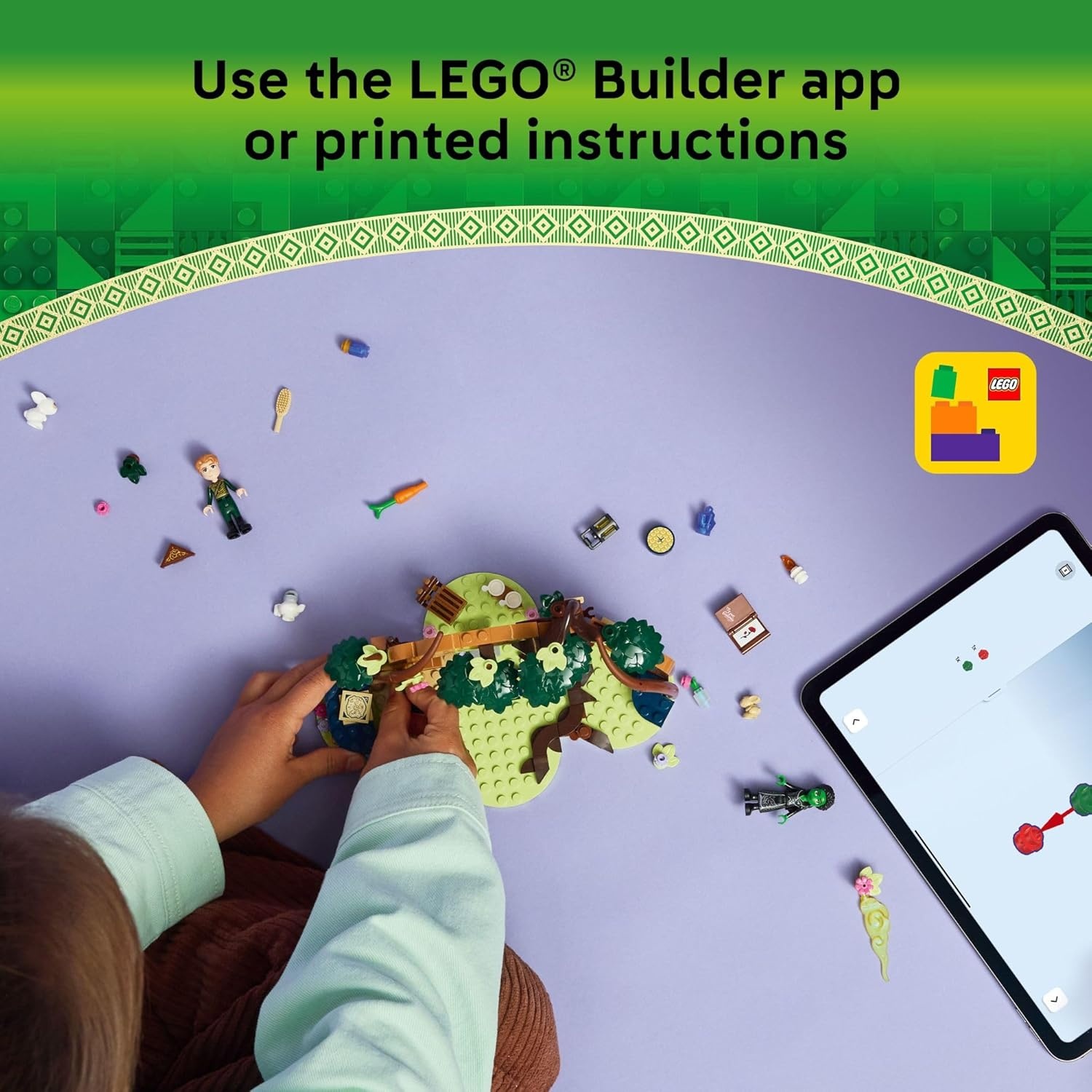 image:imageLEGO Wicked Elphabas Retreat Building Toy Elphaba amp Fiyero Toy Figures and Playset with Forest Friends Pretend Play Building Blocks for Kids Ages 7 Wicked Gift for Girls amp Boys 75687