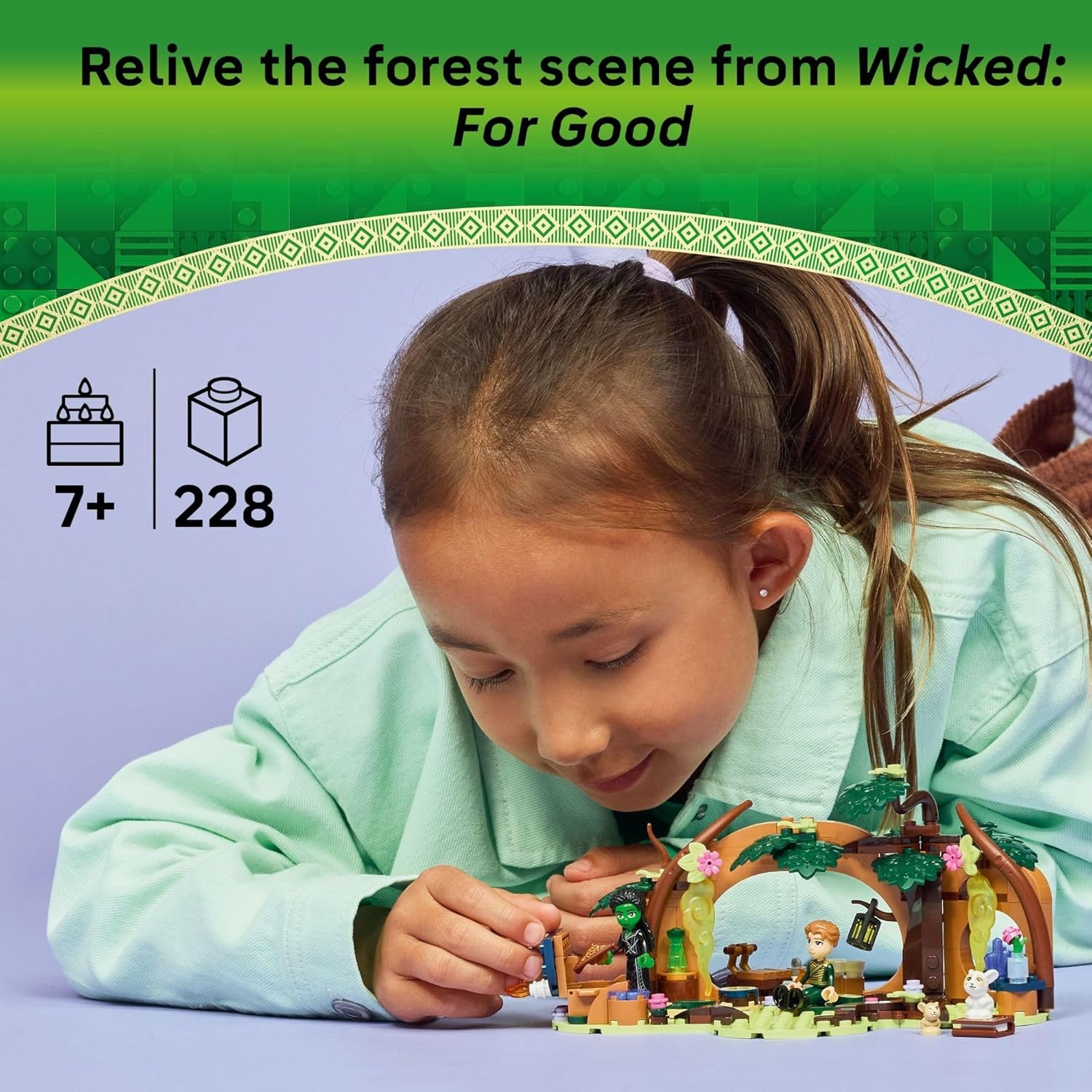 image:imageLEGO Wicked Elphabas Retreat Building Toy Elphaba amp Fiyero Toy Figures and Playset with Forest Friends Pretend Play Building Blocks for Kids Ages 7 Wicked Gift for Girls amp Boys 75687