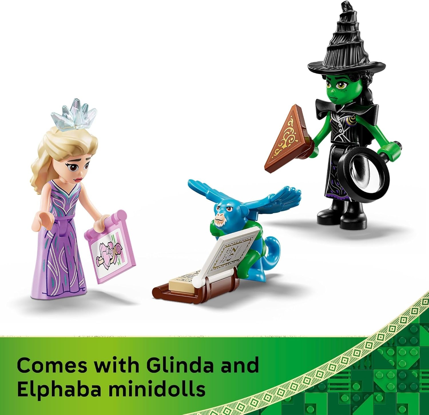 image:imageLEGO Wicked Emerald City amp Kiamo Ko Castle Building Toy Elphaba amp Glinda Toy Figures 2 Buildable Playsets amp Flying Monkey Minifigure for Kids Ages 9 Wicked Merch Gift for Girls amp Boys 75689
