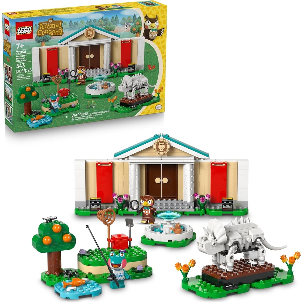 image:imageLEGO Animal Crossing Blatherss Museum Collection Building Toy Pretend Play Set W2 Toy Minifigures for Girls amp Boys Ages 7 Building Blocks for Kids Gift Idea for Birthdays amp Gamers 77056
