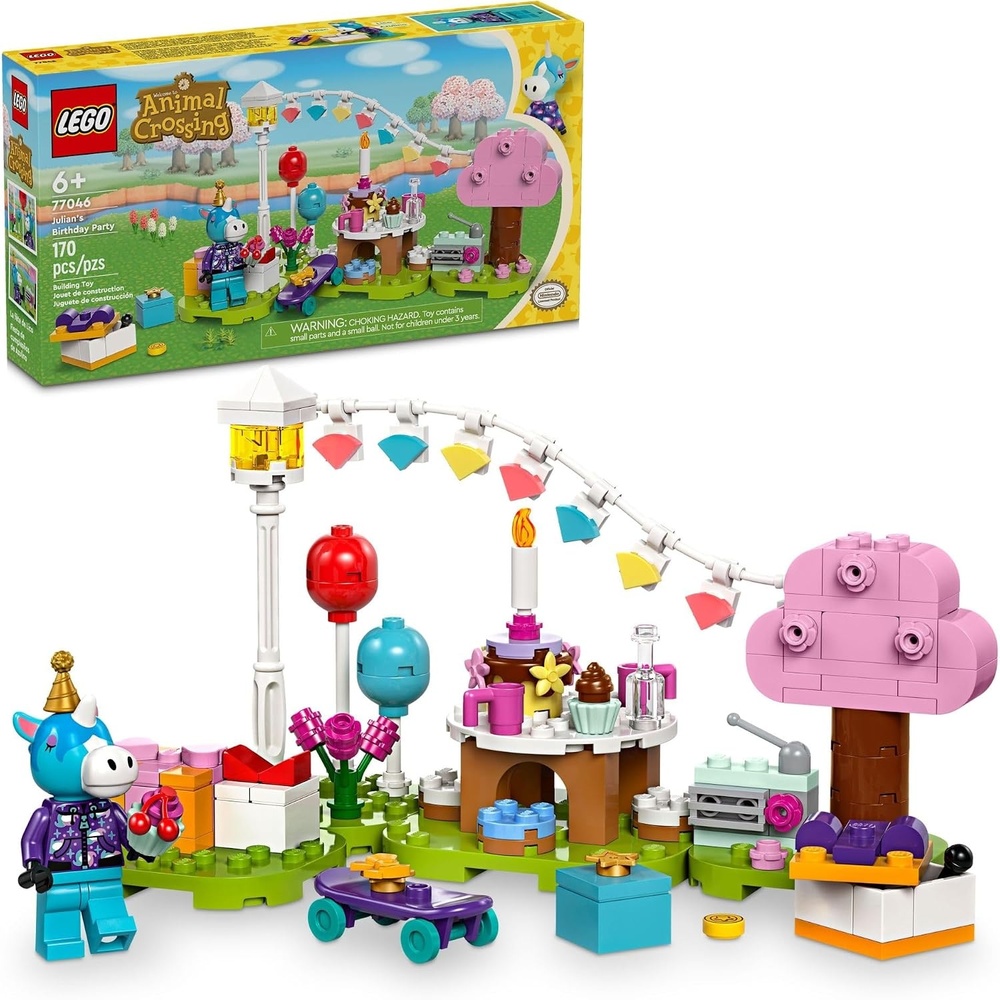 image:imageLEGO Animal Crossing Julians Birthday Party Video Game Toy for Kids Animal Crossing Toy from The Video Game Series with Horse Minifigure Birthday Gift for Girls and Boys Ages 6 and Up 77046