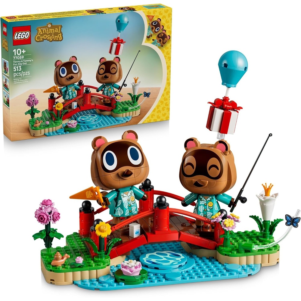 image:imageLEGO Animal Crossing Timmy amp Tommys Fun Day Out 77059 Collectible Building Toy for Girls amp Boys Ages 10 Display for Kids Bedroom or Book Shelf 513 pieces Gift for Birthdays
