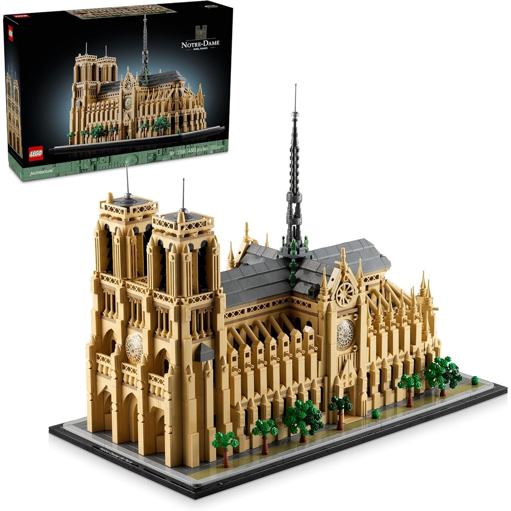 image:imageLEGO Architecture NotreDame de Paris Replica Architectural Model Kit Collectible Building Set for Adults Build and Display Souvenir Gift Idea for Lovers of History Travel and Art 21061