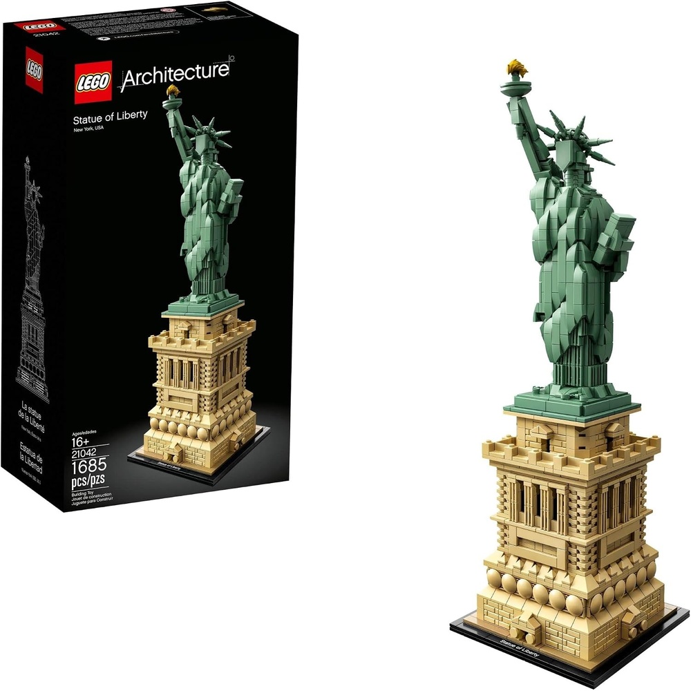 image:imageLEGO Architecture Statue of Liberty Model Building Set Collectible New York City Souvenir Creative Home Dcor or Office Centerpiece Great Gift Idea for Adults and Teens 21042