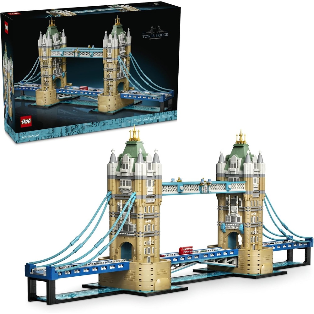 image:imageLEGO Architecture Tower Bridge 21067 Building Set for Adults Ages 18 Relaxation Activity Decor for Home Office 3745 pieces Gift for Men amp Women