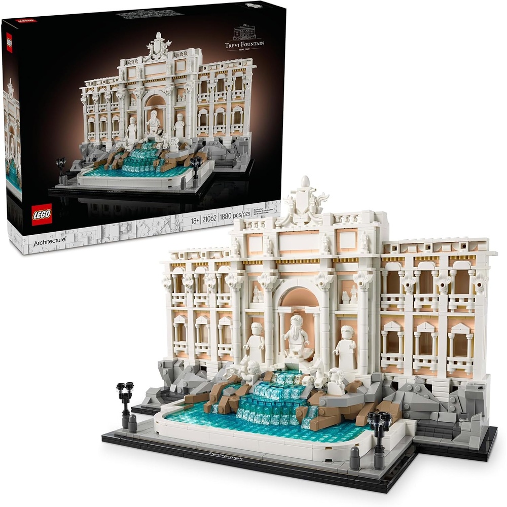 image:imageLEGO Architecture Trevi Fountain Building Set Collectible Model of Italian Landmark for Display for Adults 18 Gift for Women amp Men 21062