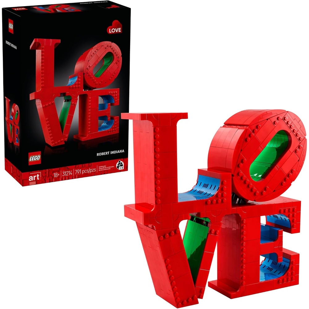 image:imageLEGO Art Love Collectible Building Set DIY Kit for Adults Ages 18 Gifts for Birthdays Home Decor to Display on Table 31214