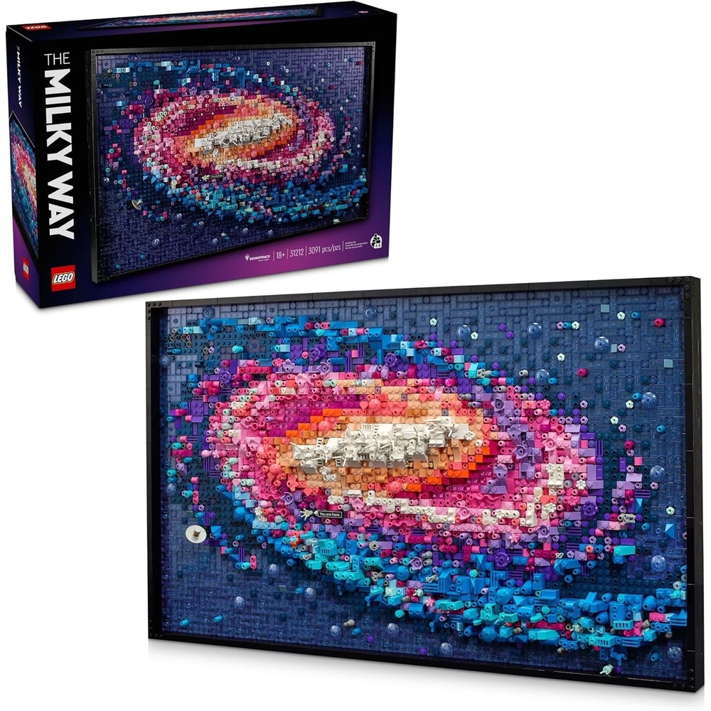 image:imageLEGO Art The Milky Way Galaxy Building Set Space Decor DIY Kits for Adults for Bedroom wall Ages 18 Gift Ideas for Astronomy Lovers Men amp Women Includes Frame for Display 31212
