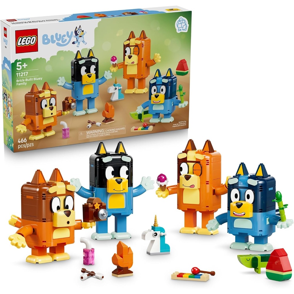 image:imageLEGO Bluey BrickBuilt Bluey Family Building Toy for Girls amp Boys Ages 5 Figures for Play or Display Kids Bedroom or Desk Decor Gift for Birthdays 11217