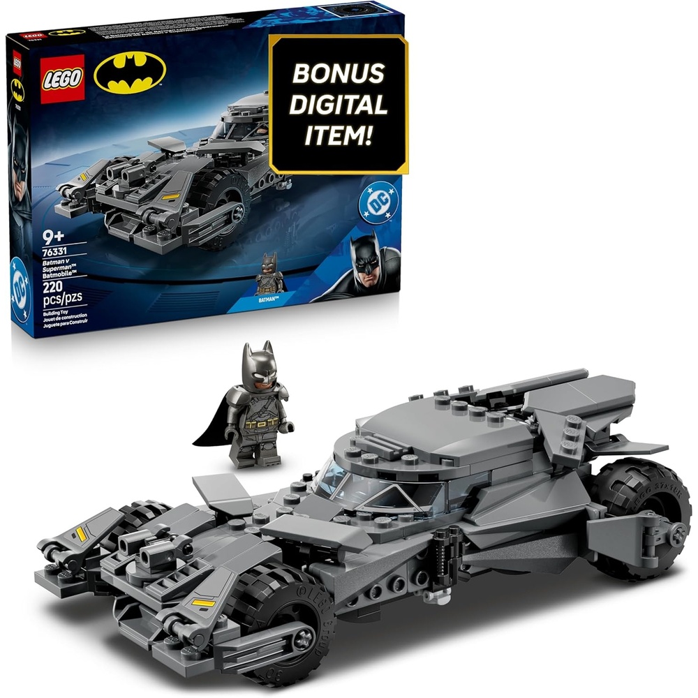 image:imageLEGO DC Batman Batman v Superman Batmobile Building Blocks Set Super Hero Toy for Kids Boys amp Girls Ages 9 with Armored Minifigure amp Golden Coin Gift Idea for Birthdays 76331