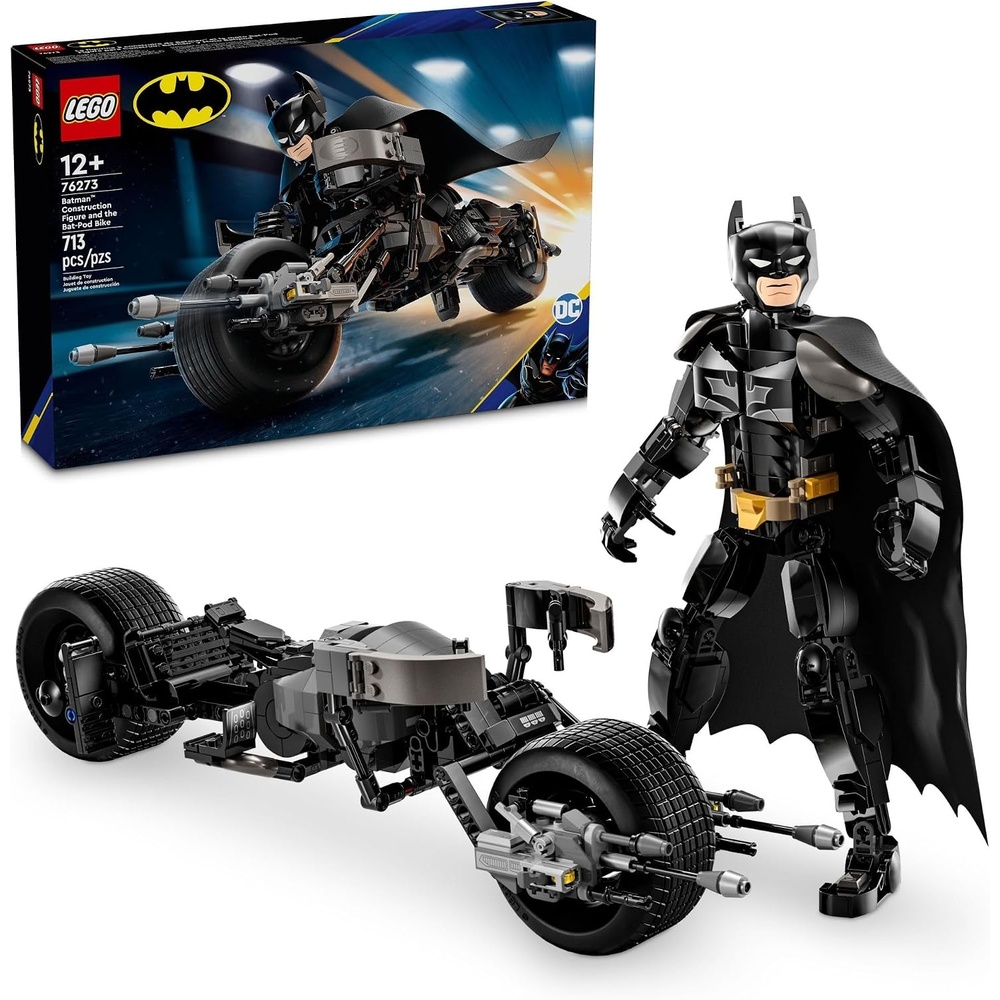 image:imageLEGO DC Batman Construction Figure amp The BatPod Bike Building Toys Batman Action Figure from The Dark Knight for Boys amp Girls Ages 12 Superhero Gift Ideas for Kids 76273