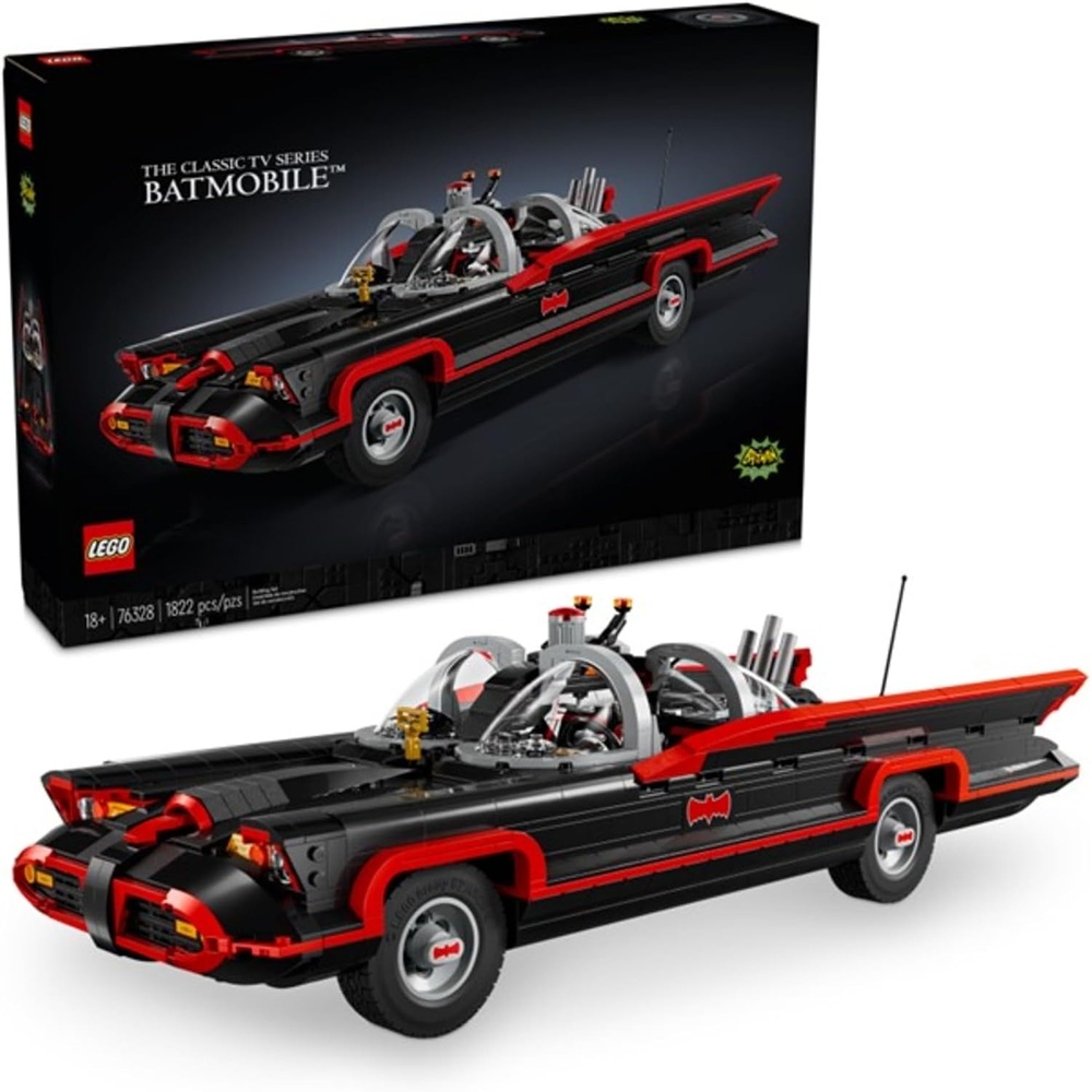 image:imageLEGO DC Batman The Classic TV Series Batmobile DC Collectible Car Building Set Inspired by the 1966 Television Shows Classic Batmobile Creative Gift for Adults and Super Hero Fans 76328