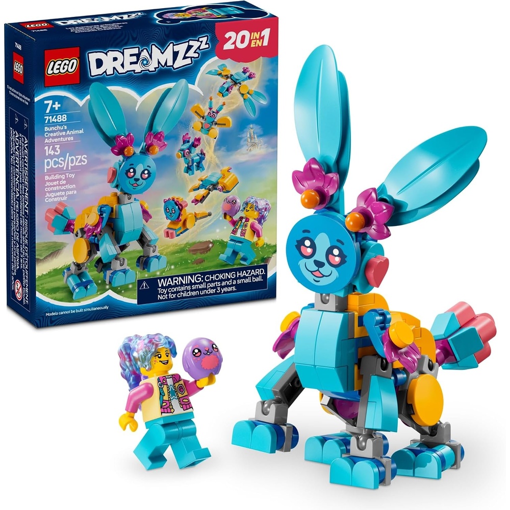 image:imageLEGO DREAMZzz Bunchus Creative Animal Adventures Fantasy Bunny Toy for Kids Boys and Girls Ages 7 20 Building Options Building Set with Izzie Minifigure Gift Idea for Birthdays 71488