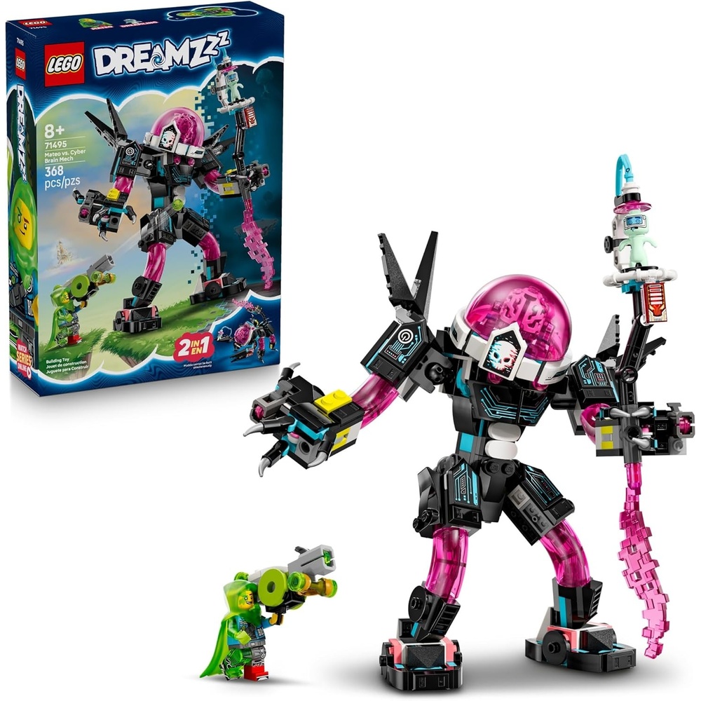 image:imageLEGO DREAMZzz Mateo vs Cyber Brain Mech 71495 Building Toy Boys amp Girls Ages 8 2 Building Options 2 Figures Gift Idea Sturdy for Pretend Play 368 pcs