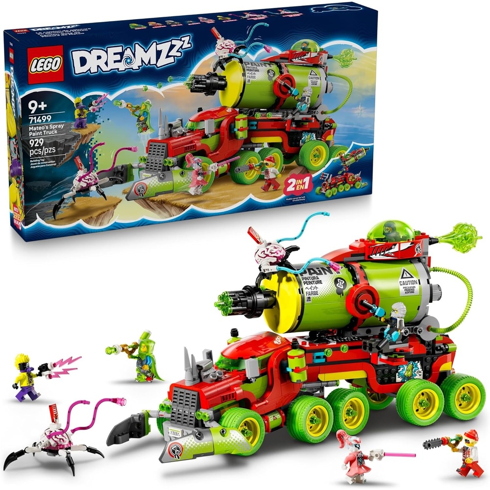 image:imageLEGO DREAMZzz Mateos Spray Paint Truck Building Toy for Kids Pretend Play Set amp 5 Toy Figures for Boys amp Girls Ages 9 Truck with 2 Building Modes Gift Idea for Birthdays 71499