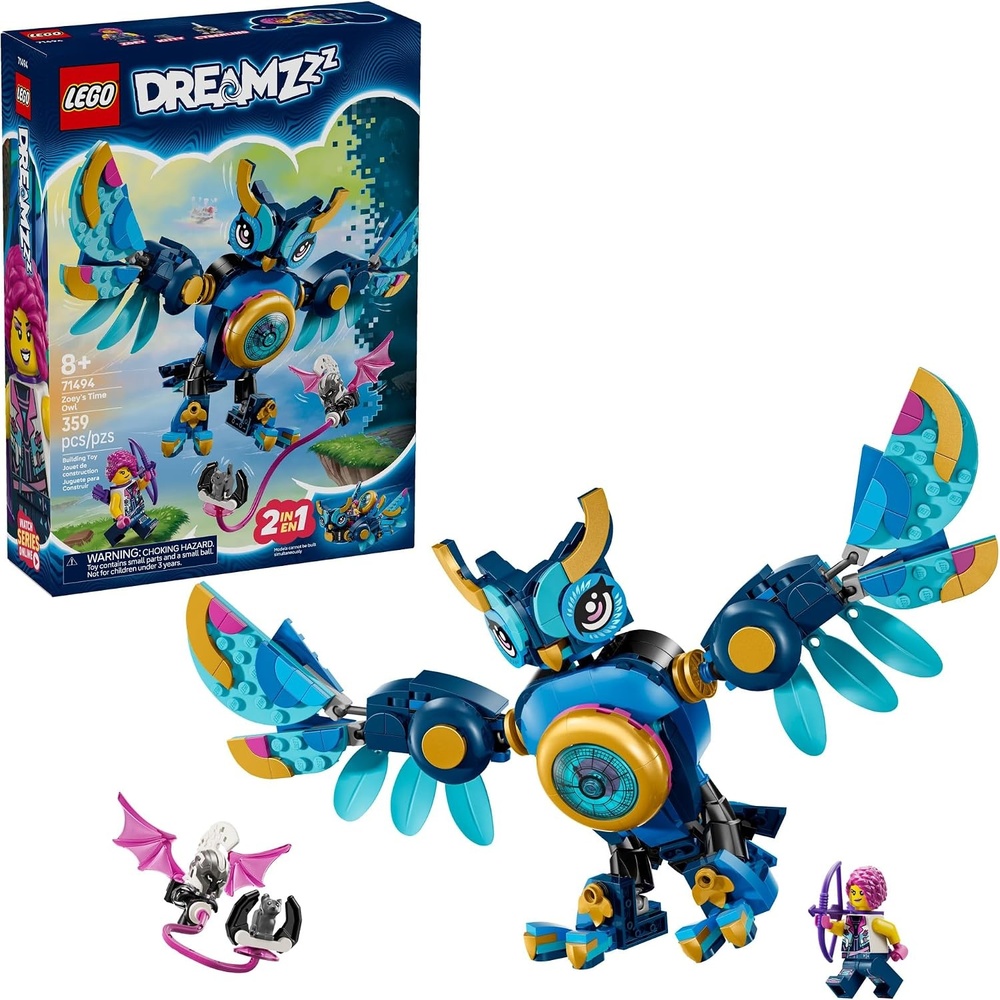 image:imageLEGO DREAMZzz Zoeys Time Owl Building Toy Pretend Play Set for Girls amp Boys Storytelling Toy for Kids Ages 8 with 2 Construction Modes Gift Idea for Birthdays amp Holidays 71494