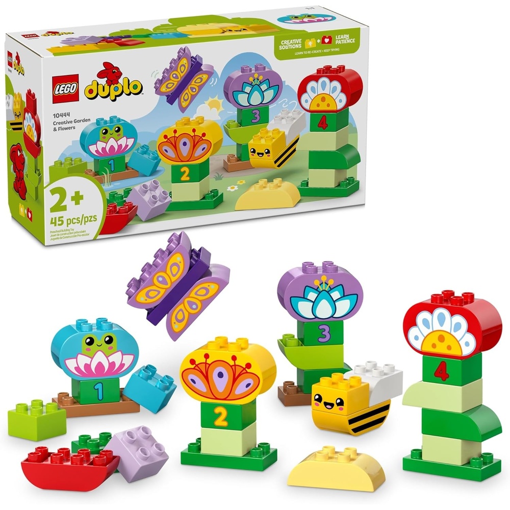 image:imageLEGO DUPLO My First Balancing amp Stacking Tree Building Toy Playset Gift for Easter for Toddlers Learning amp Educational Toy for Boys and Girls Ages 15 10440Flower Garden