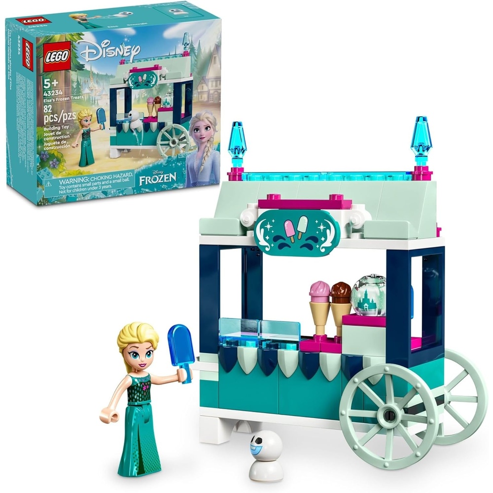 image:imageLEGO Disney Frozen Elsas Frozen Treats Building Set Includes Elsa MiniDoll and a Snowgie Figure Elsa Toy Makes a Fun Gift for Girls and Boys who Love Frozen Toys Disney Princess Doll 43234