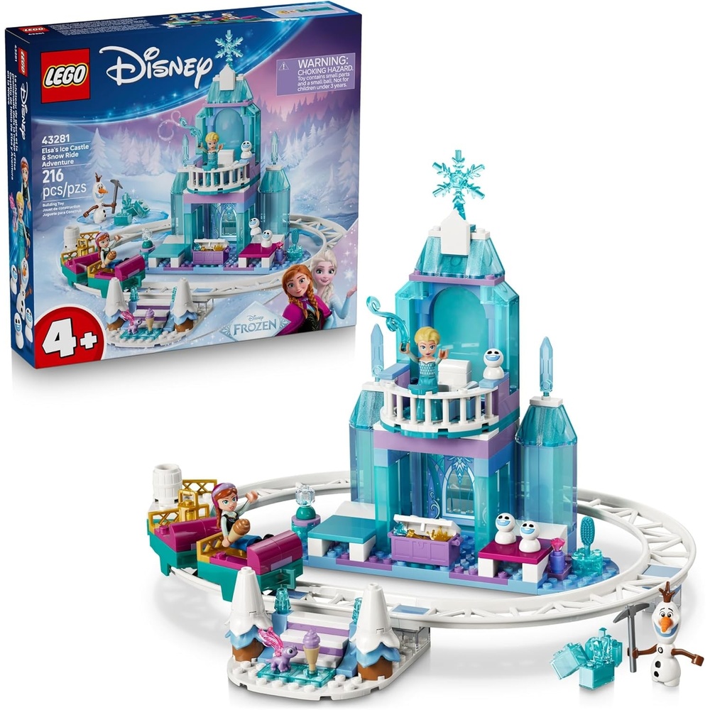 image:imageLEGO Disney Frozen Elsas Ice Castle amp Snow Ride Adventure Building Toy Frozen Toys for Girls amp Boys Ages 4 Disney Gift for Kids 43281