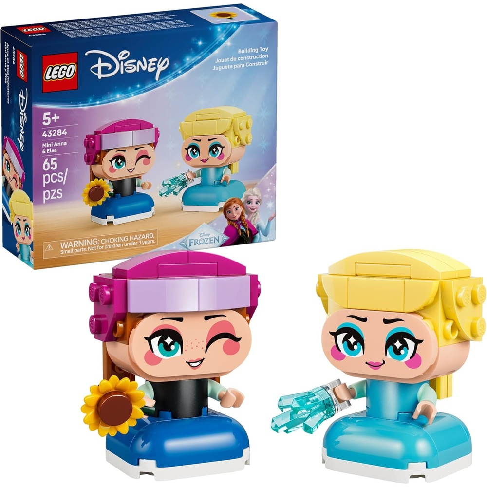 image:imageLEGO Disney Frozen Mini Anna amp Elsa Toys Building Set for Girls amp Boys Ages 5 Frozen Toys for Pretend Play or Bedroom Decor Gifts for Birthdays 43284