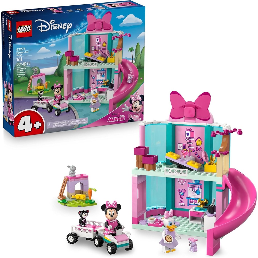 image:imageLEGO Disney Minnies Pet Hotel Toddler Toy Minnie Mouse Building Set for Girls and Boys Ages 4 Mickey Mouse Clubhouse Preschool Learning amp Educational Toy Disney Gift Idea for Birthdays 43274